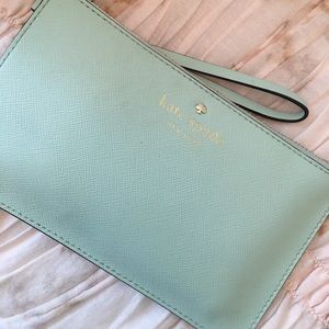 Kate Spade Mint Green Wristlet (wallet)